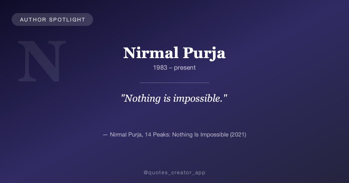 Author Spotlight: Nirmal Purja — The Mountaineer Who Made the Impossible Possible | ThinkPeak Studio
